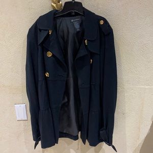 INC black trench coat
